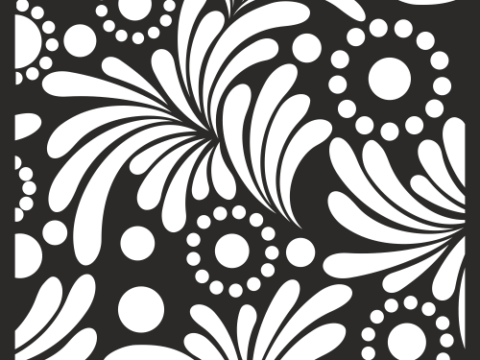 White Floral Fabric Pattern Free Vector