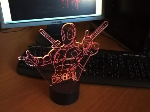 Deadpool Night Light Free Vector