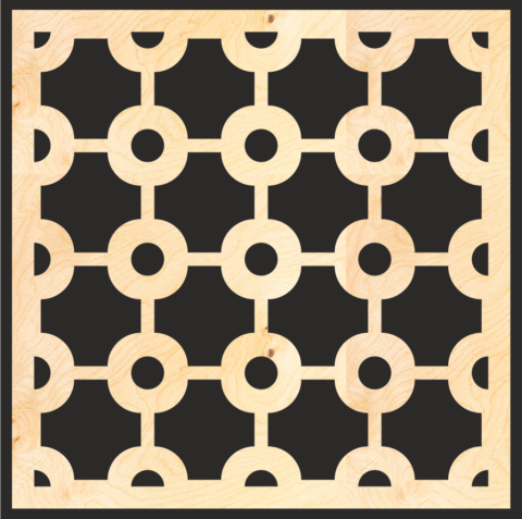 Decorative Wood Lattice Panels Pattern Free Vector