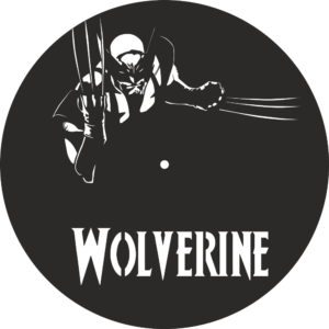 Wolverine Clock Laser Cut Free Vector