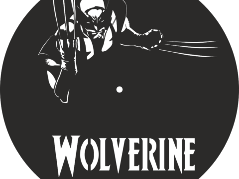 Wolverine Clock Laser Cut Free Vector