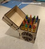 Laser Cut Wooden Crayon Box SVG File