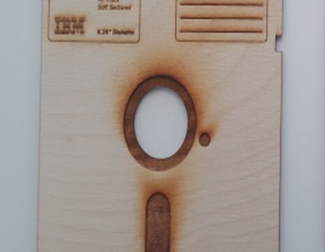 Laser Cut 5.25 Inch Floppy Disk Coasters SVG File