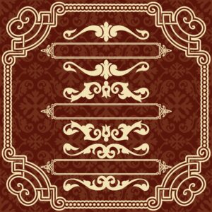 Square Frame With Ornamental Border Free Vector