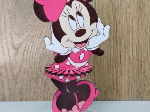 Laser Cut Napkin Holder Minnie Mouse Free Vector