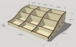 Laser Cut Wood Organizer Template Free Vector