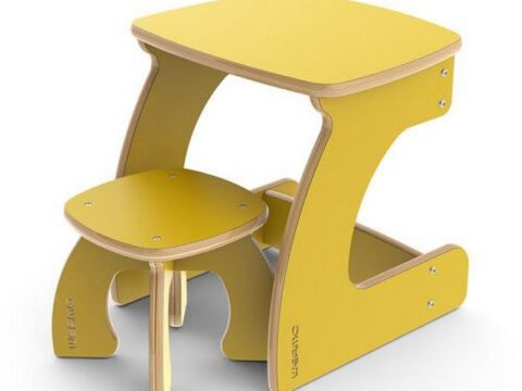 Kids Furniture Study Desk And Chair DXF File