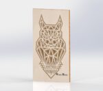 Laser Cut Layered Wooden Owl Free Vector