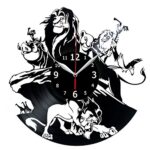 Lion King Vinyl Record Wall Clock Kids Room Clock Laser Cut Template Free Vector