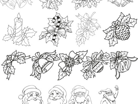 Christmas Decorations Free Vector