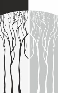 Abstract Old Tree Sandblast Pattern Free Vector