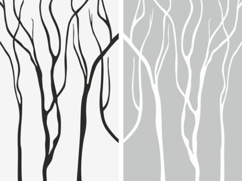 Abstract Old Tree Sandblast Pattern Free Vector