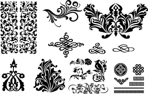 Seamless Swirl Patterns Free Vector