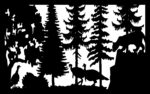 30 X 48 Mountain Lion And Turkeys Plasma Art DXF File