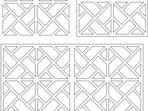 Laser Cut Panels Decorative Pattern Free Vector