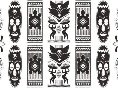 African Pattern Free Vector