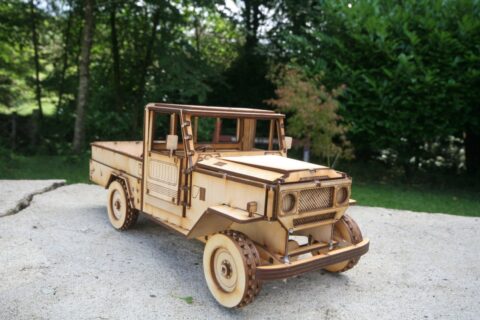 Laser Cut Toyota Land Cruiser BJ44 Template PDF File