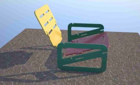 Laser Cut Chair Free Vector
