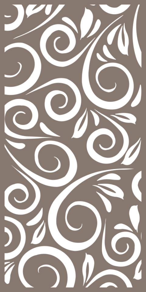 Abstract Floral Decor Pattern Free Vector
