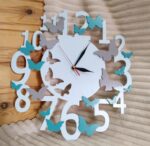 Butterfly Wall Clock Gift Ideas For Laser Cutting Free Vector
