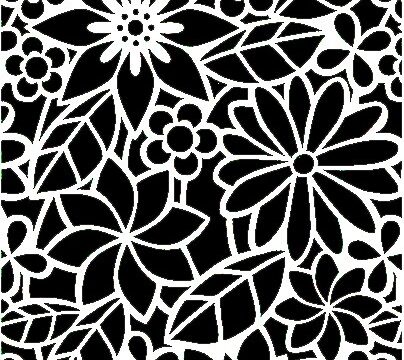 Abstract Floral Pattern DXF File