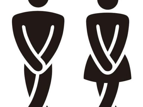 Laser Cut Engrave WC Sign Men Women Toilet Sign Free Vector