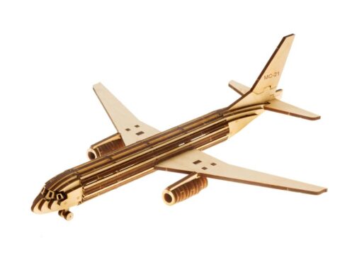 Laser Cut Irkut MS21 Airliner Template Free Vector