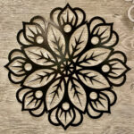 Laser Cut Floral Mandala Wall Art SVG File