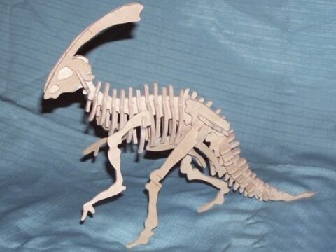 Parasaurolophus 3D Laser Cut PDF File