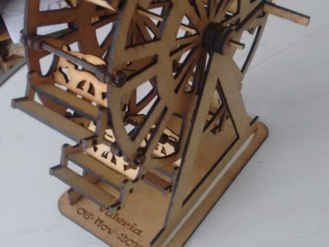 Ferris wheel 3D Puzzle Free Vector