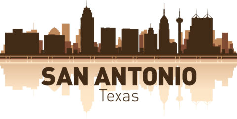 San Antonio Skyline Free Vector