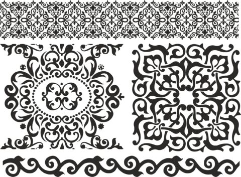 Ornament Baroc Elements Free Vector