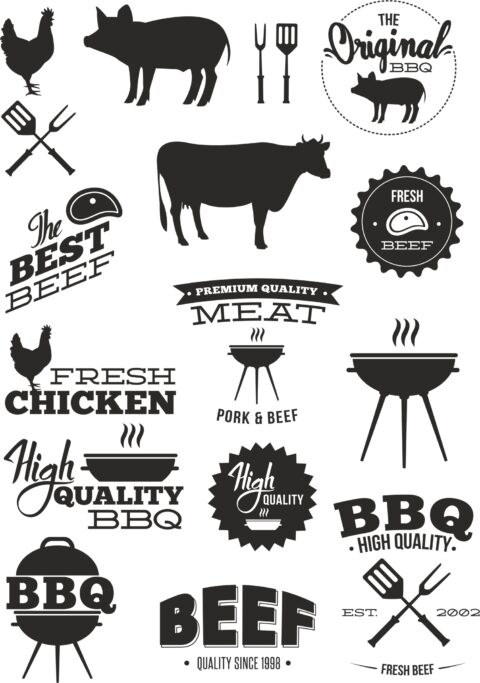 BBQ Vector Set Free Vector