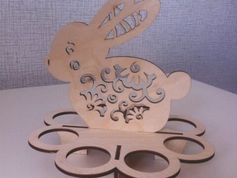Laser Cut Easter Bunny Free Vector