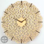 Laser Cut Decorative Wall Clock Template Free Vector