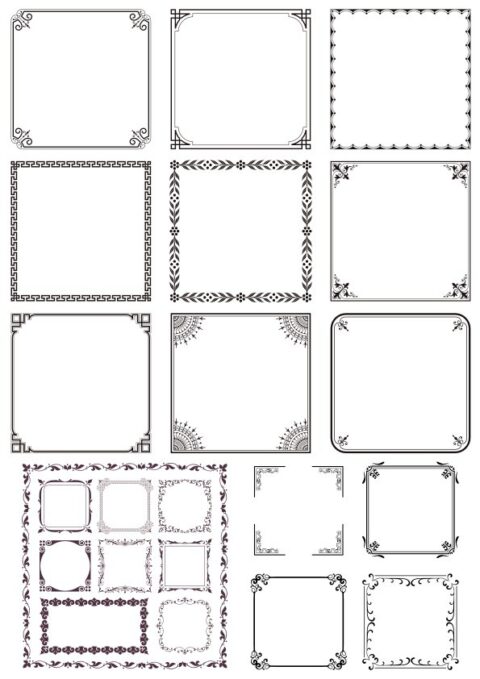 Vector Decorative Frames Free Vector