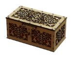 Laser Cut Decorative Box With Handle And Lock Free Vector