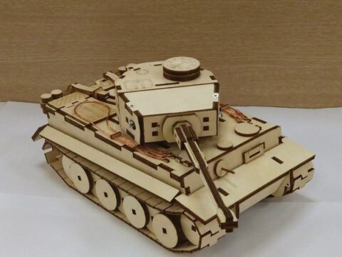 Laser Cut Tank Pz Kpfw V Tiger DWG File