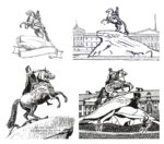 The Bronze Horseman – Mednyi Vsadnik Free Vector