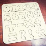 Numbers Puzzle Template Free Vector