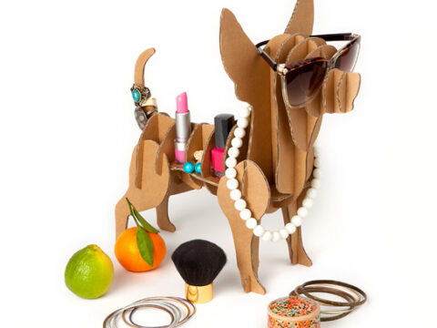 Laser Cut Dog Jewelry Holder Dresser Top Jewelry Organizer Free Vector