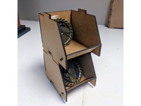 Laser Cut Stackable Box 3 Inch Free Vector