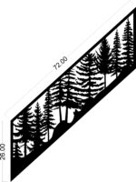 Plasma Cut Stair Rail Panel DXF File