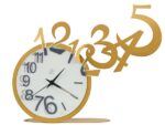 Laser Cut Jumping Out Numbers Clock Template Free Vector