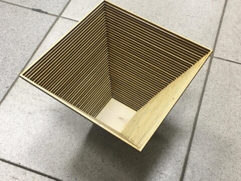 Laser Cut Wooden Decor Basket DXF File