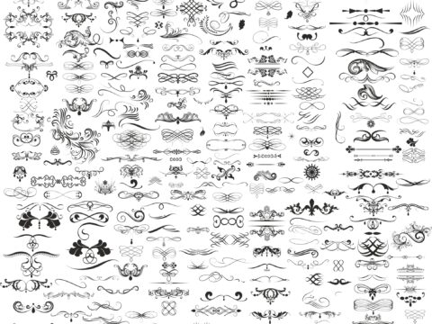 Ornament Vector Pack Free Vector