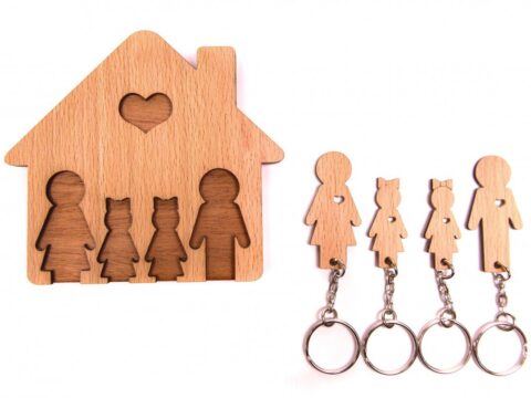 Personalized Key Holder Wall Key Rack Free Vector
