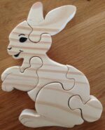 Rabbit Jigsaw Puzzle for Kids CNC Laser Plans DWG File