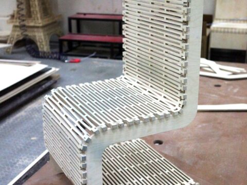 Live Hinge Chair DXF File