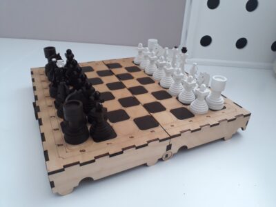 Laser Cut Chess Set DXF File